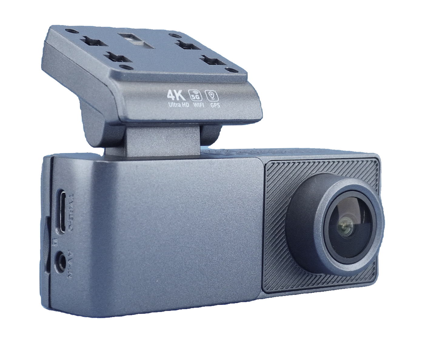 4K Ultra HD Dash Cam with WiFi & GPS – Compact Front Car Camera with Parking Mode