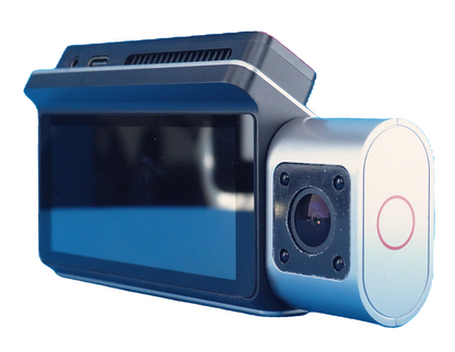 3-Channel 4K Dash Cam with Interior & Rear Camera, WiFi, Voice Control, Night Vision
