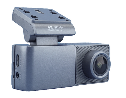 4K Ultra HD Dash Cam with WiFi & GPS – Compact Front Car Camera with Parking Mode