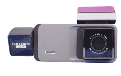 Dual Camera Dash Cam with Interior Lens, WiFi App Control, Parking Mode & G‑Sensor