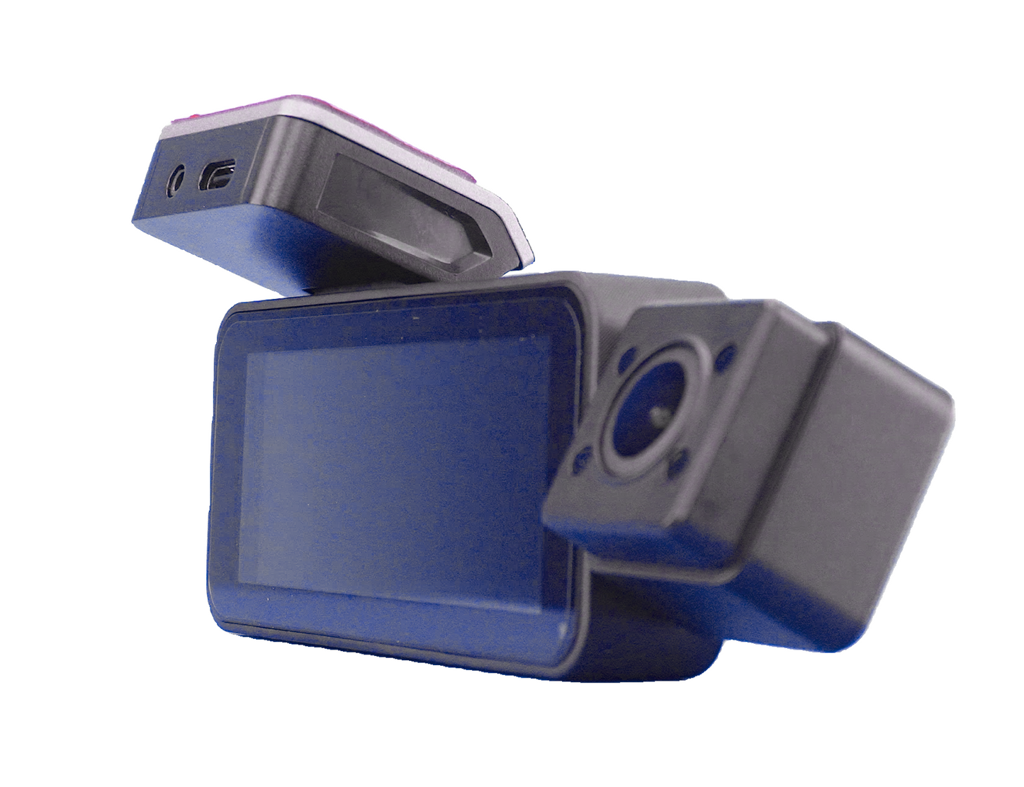 Dual Camera Dash Cam with Interior Lens, WiFi App Control, Parking Mode & G‑Sensor