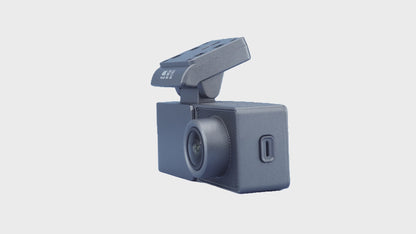4K Ultra HD Dash Cam with WiFi & GPS – Compact Front Car Camera with Parking Mode